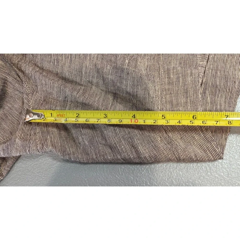 Abercrombie & Fitch Mens XL Linen Blend Pull On Elastic Waist Short in Brown NWT